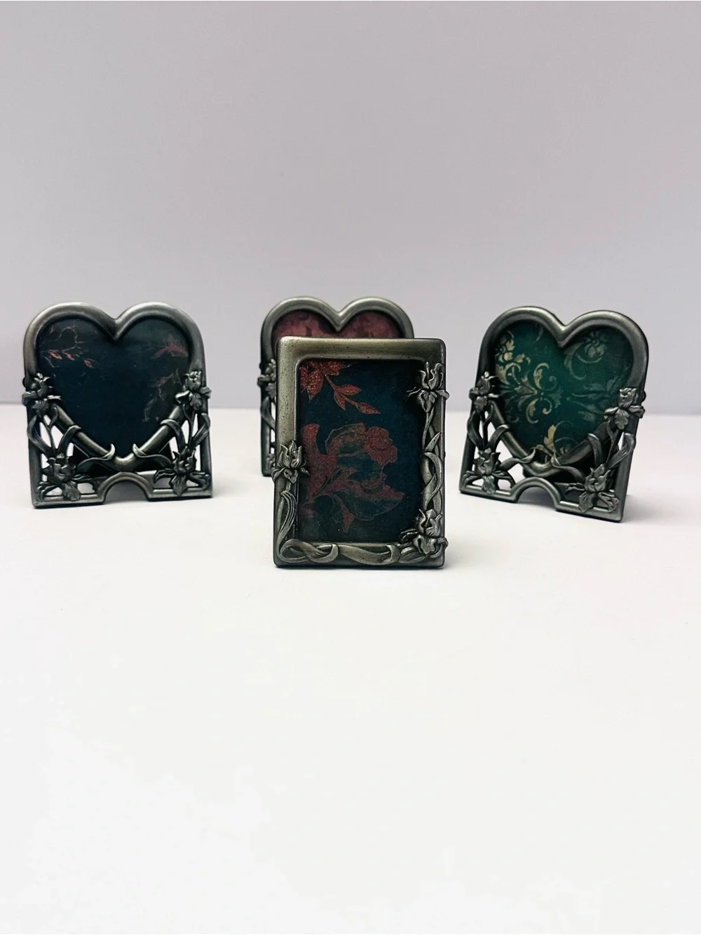 Mini Vintage Romance — Set of 4 Ornate Frames with easel backs